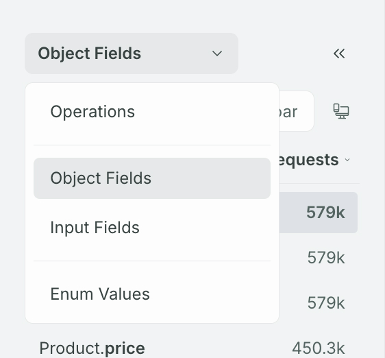 Field Insights page left sidebar